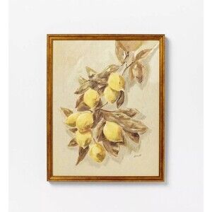 16"x20" Lemons Vintage Framed Wall Art - Threshold designed with Studio McGee